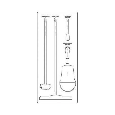 Accuform WET ZONE STOREBOARDS MAXDUTY PSB611WTWT PSB611WTWT
